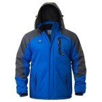 Men's Waterproof Fleece Ski Jacket - Blue