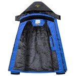 Men's Waterproof Fleece Ski Jacket - Blue
