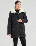 Warm Mid-Length Faux Lamb Wool Jacket for Women