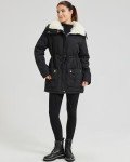 Warm Mid-Length Faux Lamb Wool Jacket for Women