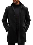 Runcati Men’s Slim Fit Winter Pea Coat