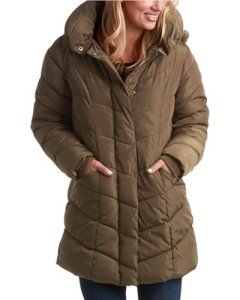 Steve Madden Women's Olive Long Puffer Jacket