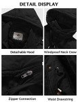 Men's Heavy Military Sherpa Hooded Parka - Black