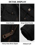 Men's Heavy Military Sherpa Hooded Parka - Black