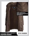 Steve Madden Women's Olive Long Puffer Jacket