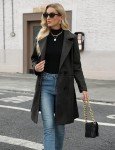 Women's Camel Wool Blend Mid-Length Winter Coat