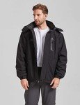 Men's Waterproof Ski Jacket - Black, XX-Large