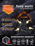 Men's Waterproof Winter Ski Jacket with Hood