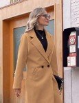 Hooever Women's Khaki Winter Wool Peacoat