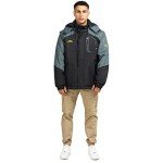 Men's 4XL Waterproof Ski Jacket - Black/Grey