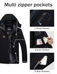 Men's Waterproof Winter Ski Jacket with Hood