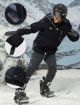 Men's Waterproof Winter Ski Jacket with Hood