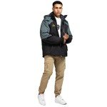 Men's 4XL Waterproof Ski Jacket - Black/Grey