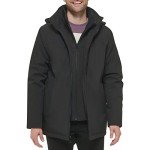 Calvin Klein Men's Windproof Hooded Coat - Black, Large