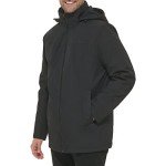 Calvin Klein Men's Windproof Hooded Coat - Black, Large