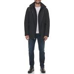 Calvin Klein Men's Windproof Hooded Coat - Black, Large