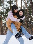 LOROME Warm Winter Beanie, Scarf, & Gloves Set
