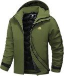Men's Waterproof Ski Jacket with Hood