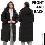 Women's Thick Hooded Puffer Jacket with Pockets