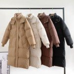 Women's Thick Hooded Puffer Jacket with Pockets