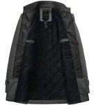 Wantdo Men's Windproof Grey Wool Coat, Large