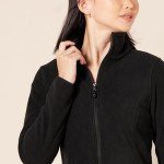Women's Classic-Fit Full-Zip Fleece Jacket - Black