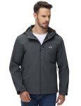 Men's Fleece Lined Waterproof Softshell Work Jacket