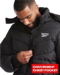 Reebok Men’s Heavyweight Puffer Jacket with Hood