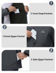 Men's Fleece Lined Waterproof Softshell Work Jacket