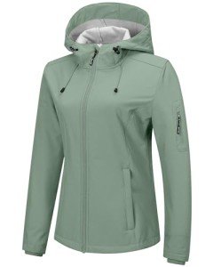 Women's Lightweight Waterproof Softshell Jacket with Hood