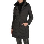 Calvin Klein Women's Black Outerwear Coat, X-Large