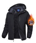 Men's Waterproof Winter Ski Jacket with Hood
