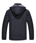 Men's Waterproof Winter Ski Jacket with Hood