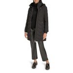 Calvin Klein Women's Black Outerwear Coat, X-Large