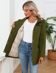 LOMON Women's Lightweight Waterproof Rain Jacket, Amy Green