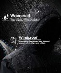 Men's Waterproof Winter Ski Jacket with Hood