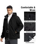 Men's Waterproof Winter Ski Jacket with Hood