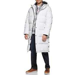 Levi's Men's Arctic Extra Long Parka Jacket - White