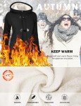 HEEKPEK Women's Hooded Sherpa Lined Winter Coat