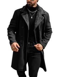 Men's Slim Fit Double Breasted Trench Coat