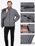 Wantdo Waterproof Men's Snowboarding Jacket - Gray