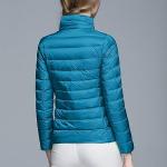 Women's Lightweight Packable Puffer Jacket in Blue