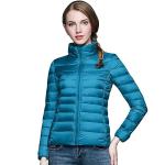 Women's Lightweight Packable Puffer Jacket in Blue