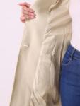 Allegra K Women's Beige Notched Lapel Winter Coat