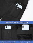 Men's TACVASEN Winter Military Jacket Black