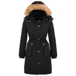 Garemcy Women's Water-Resistant Fur-Hooded Puffer Jacket