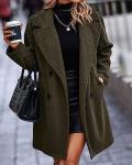 BTFBM Women's Cozy Faux Fur Winter Coat