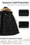 Garemcy Women's Water-Resistant Fur-Hooded Puffer Jacket