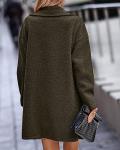 BTFBM Women's Cozy Faux Fur Winter Coat