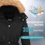 Garemcy Women's Water-Resistant Fur-Hooded Puffer Jacket